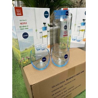 Bộ 1 bình 1.1l và 2 ly thủy tinh Luminarc