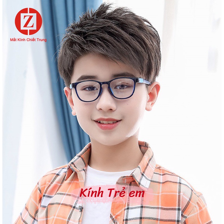 Kính Thời Trang chống ánh sáng xanh bảo vệ đôi mắt bé yêu, có thể thay tròng cận, gọng Silicone cao cấp mã H8812