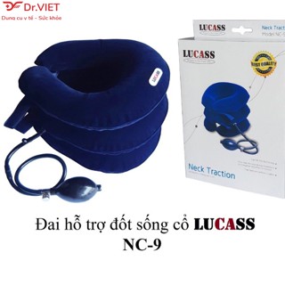 Đai hơi cổ Lucass NC-9 chính hãng hỗ trợ đau mỏi thoát vị cổ-Giúp giảm bớt áp lực của xương sống, đĩa đệm, dây thần kinh