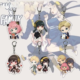 Móc treo anime 2 mặt - móc chìa khóa anime hình spy x family bằng mica acrylic