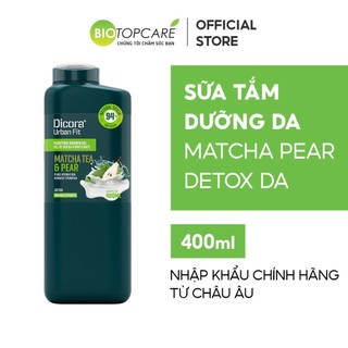 Sữa tắm Dicora Urban Fit detox Matcha và chiết xuất trái Lê 400ml
