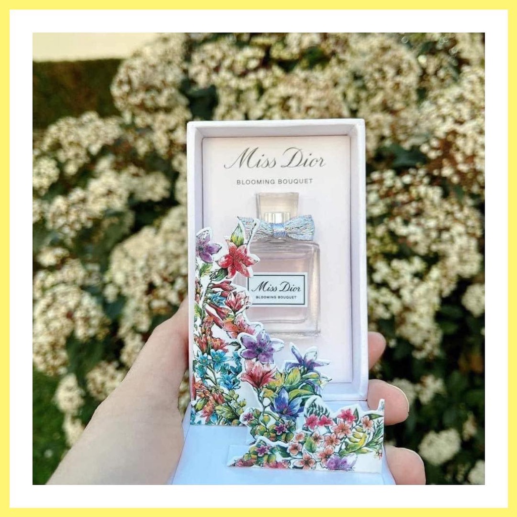 Nước hoa Miss Dior mini 5ml phiên bản hộp hoa 3D