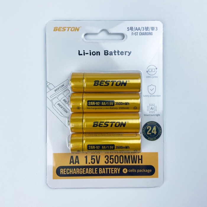 Pin sạc AA AAA 1.5V pin lithium 800 1200 2800 3500 1.5V Beston bộ sạc BST-M7011