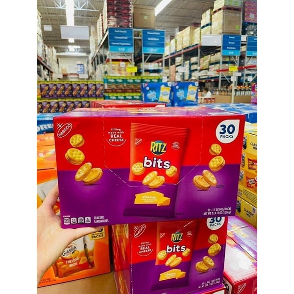 Bánh Ritz phô mai thùng 30 túi (42g/túi)