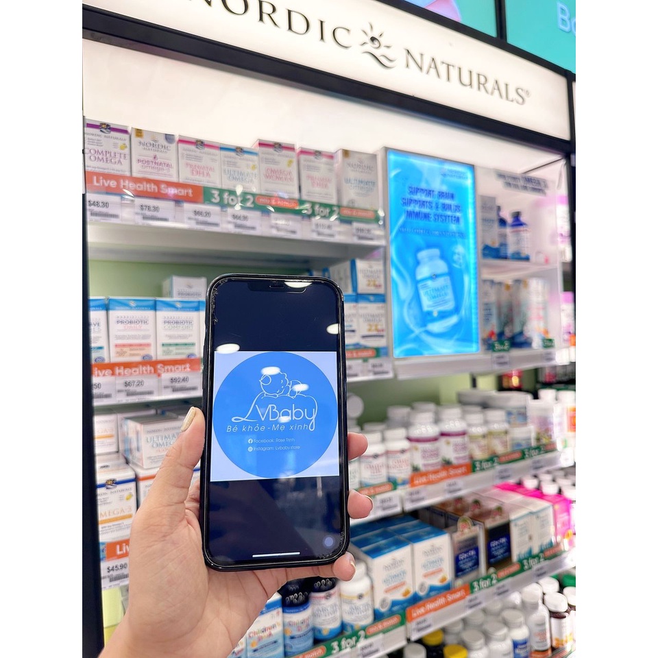 Viên uống Nordic Naturals Prenatal DHA bổ sung Omega-3 cho mẹ bầu/ sau sinh