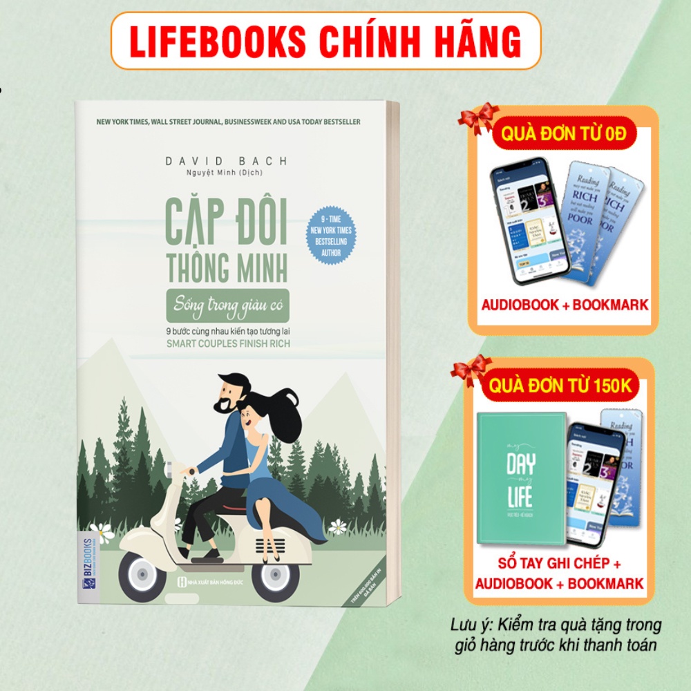 BIZBOOKS - Sách Cặp đôi thông minh sống trong giàu có: 9 bước cùng nhau kiến tạo tương lai - Smart couples finish rich