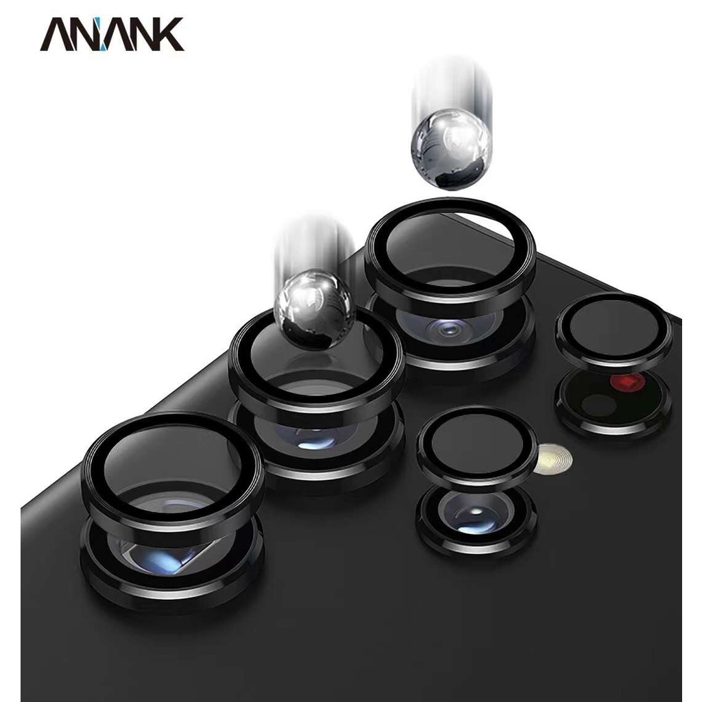 Trọn bộ Miếng dán cường lực bảo vệ Camera samsung Galaxy S23 Ultra hãng Anaka