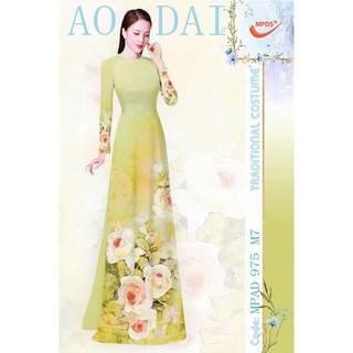 Vải áo dài Hoàng Yến,1 bộ lụa nhật