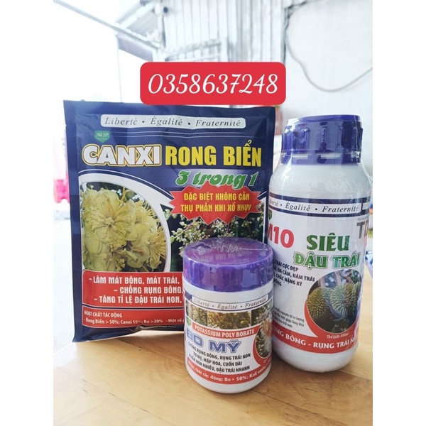 Bộ Đậu Trái Sầu Riêng (gồm 3sản phẩm 200lít)