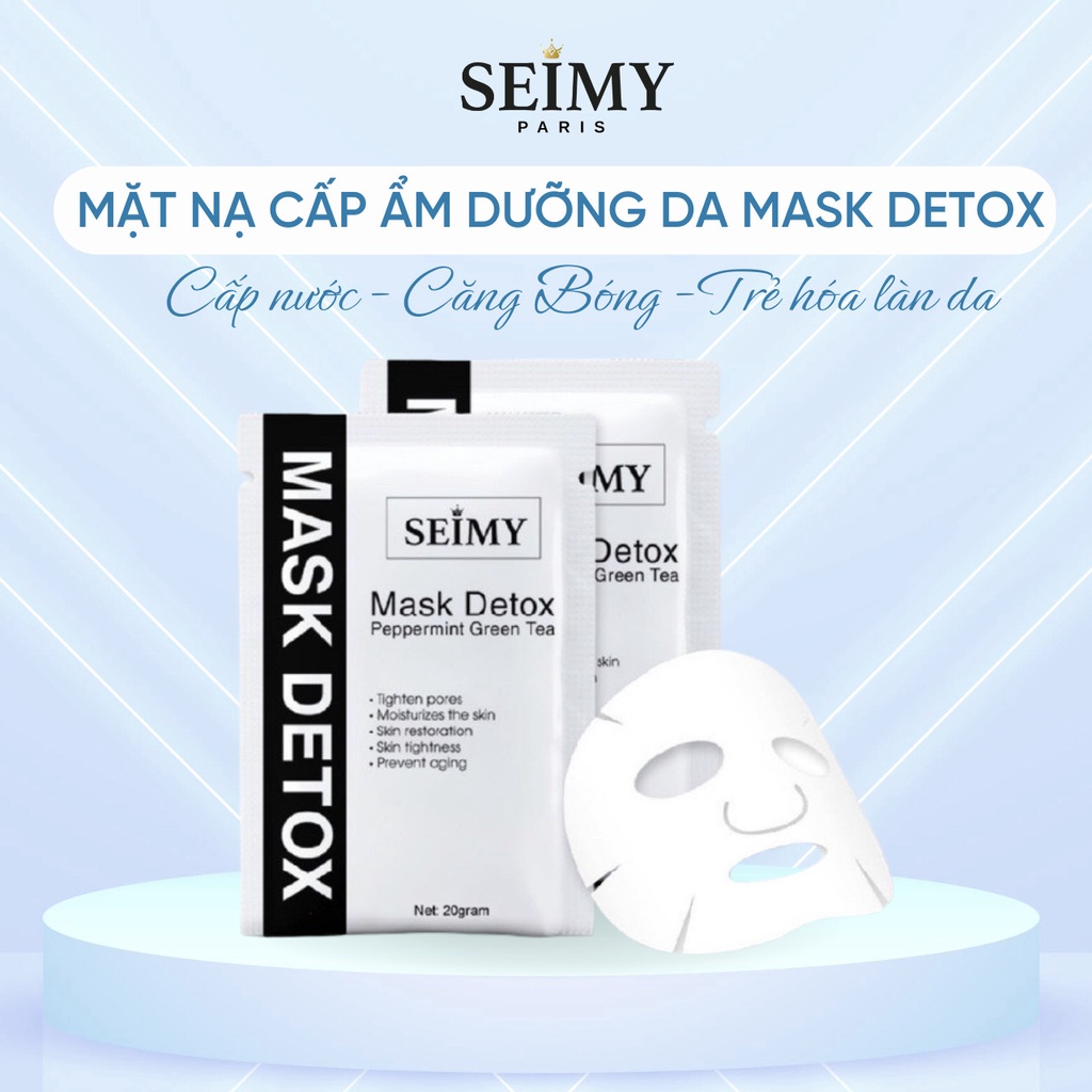 Mặt nạ dưỡng da Seimy - Mask Detox Peppermint Green Tea dùng cho mọi loại da 20g