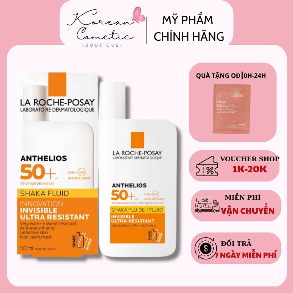 Kem chống nắng La RochePosay Anthelios Fluide Invisible Uvmune 400 SPF50+ chính hãng AUT kv1