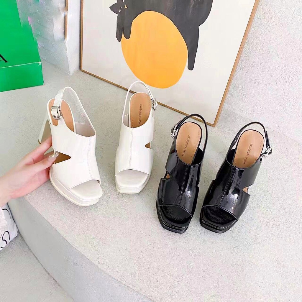 Sandal Nữ Cao Đều Da Mềm Gót Cao 10cm Hàng QCCC