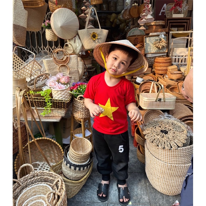 Nón lá, nón trang trí nón múa hát trẻ em, nón decor, nón người lớn nón lá shop Mây tre đan Anh Thư loại đẹp