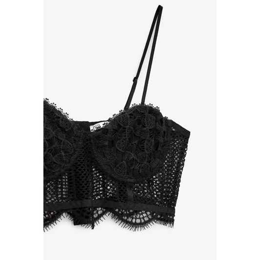 Bra Zara đen auth new full tag code 2712/163