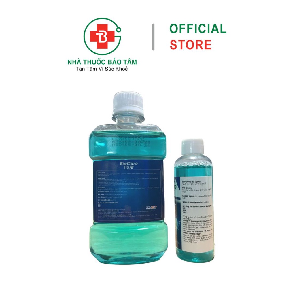 Nước Súc Miệng Nano Bạc, Menthol BioCare USA