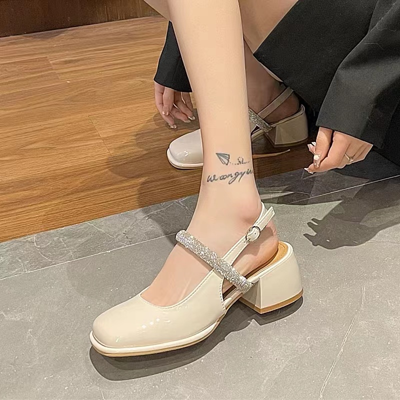 Giày cao gót Giày nữ Mary Jane dép sỏ ngón nữ đế cao