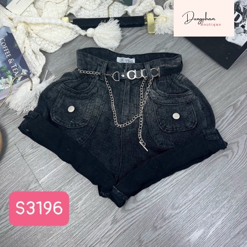 Quần sooc jeans vấn gấu hàng Quảng châu - Anna.Store