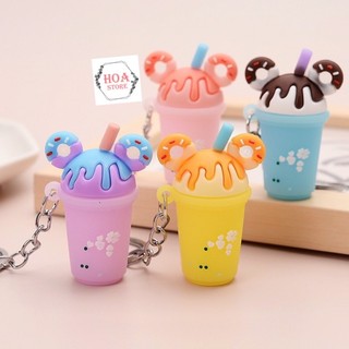 Móc khoá, quà lưu niệm, quà tặng hình cốc trà sữa xinh xắn