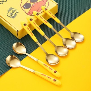 Combo 6 thìa vịt vàng dễ thương cho bé