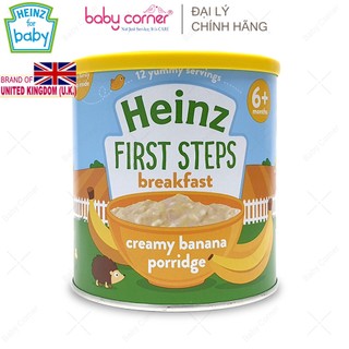Bột ăn dặm heinz vị kem chuối cho bé từ 6 tháng