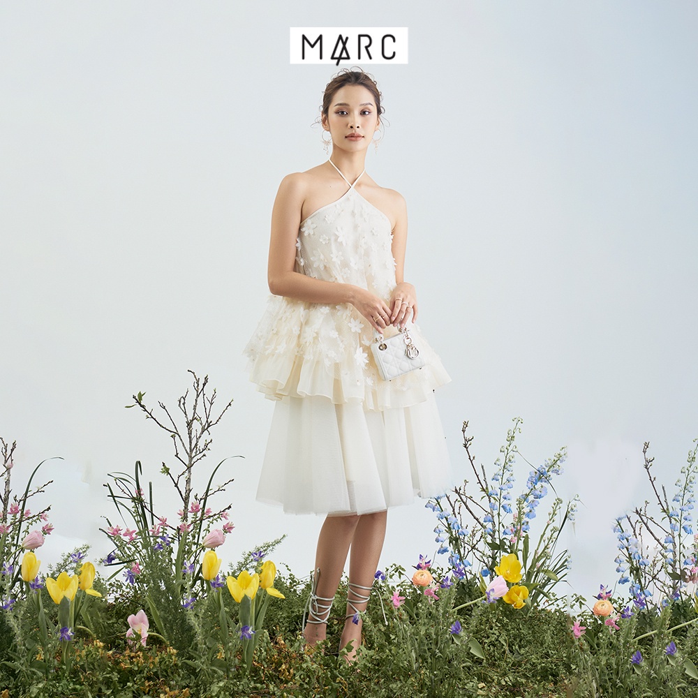 Áo dài cách tân nữ MARC FASHION dáng cổ yếm Như Ý TRSH120222