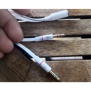 Dây gộp mic và loa - Jack chia audio và mic 3.5 - Jack chia tai nghe 3.5