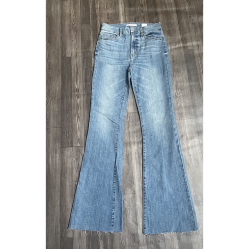 QUẦN JEANS LƯNG CAO ỐNG LOE DÁNG DÀI HÃNG EUNINA