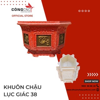 Khuôn đổ chậu khuôn chậu cảnh lục giác 38 không chân đôn