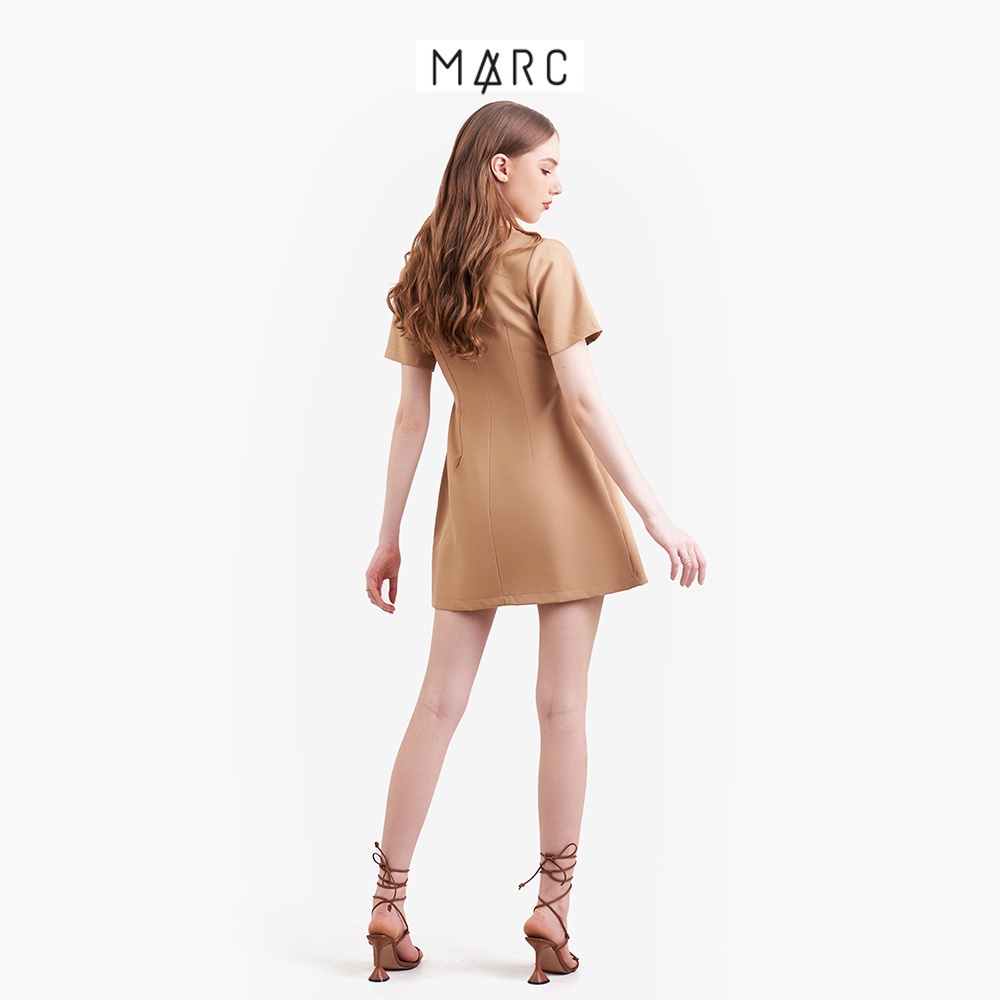 Đầm sơ mi nữ MARC FASHION tay ngắn form A CBNH021423