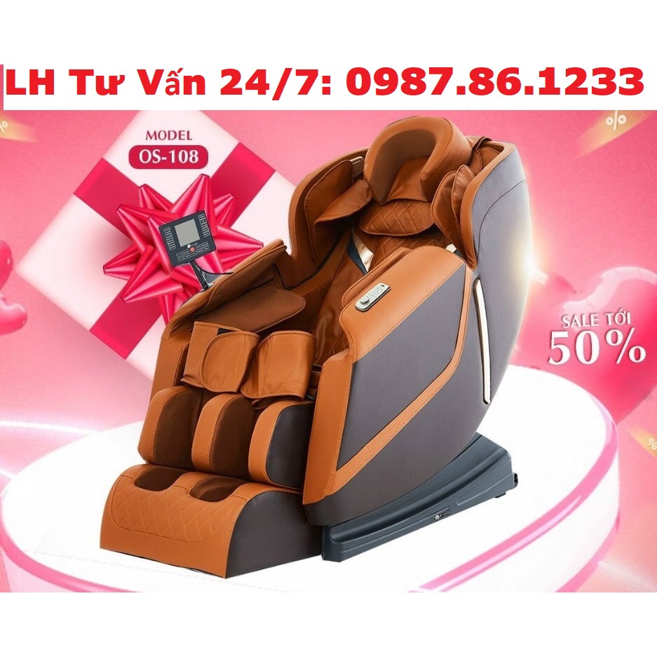 {SALE SỐC GIẢM 50% - Freeship} Ghế Massage Toàn Thân Nhật Bản Okinawa OS 108 hiện đại, công nghệ cao