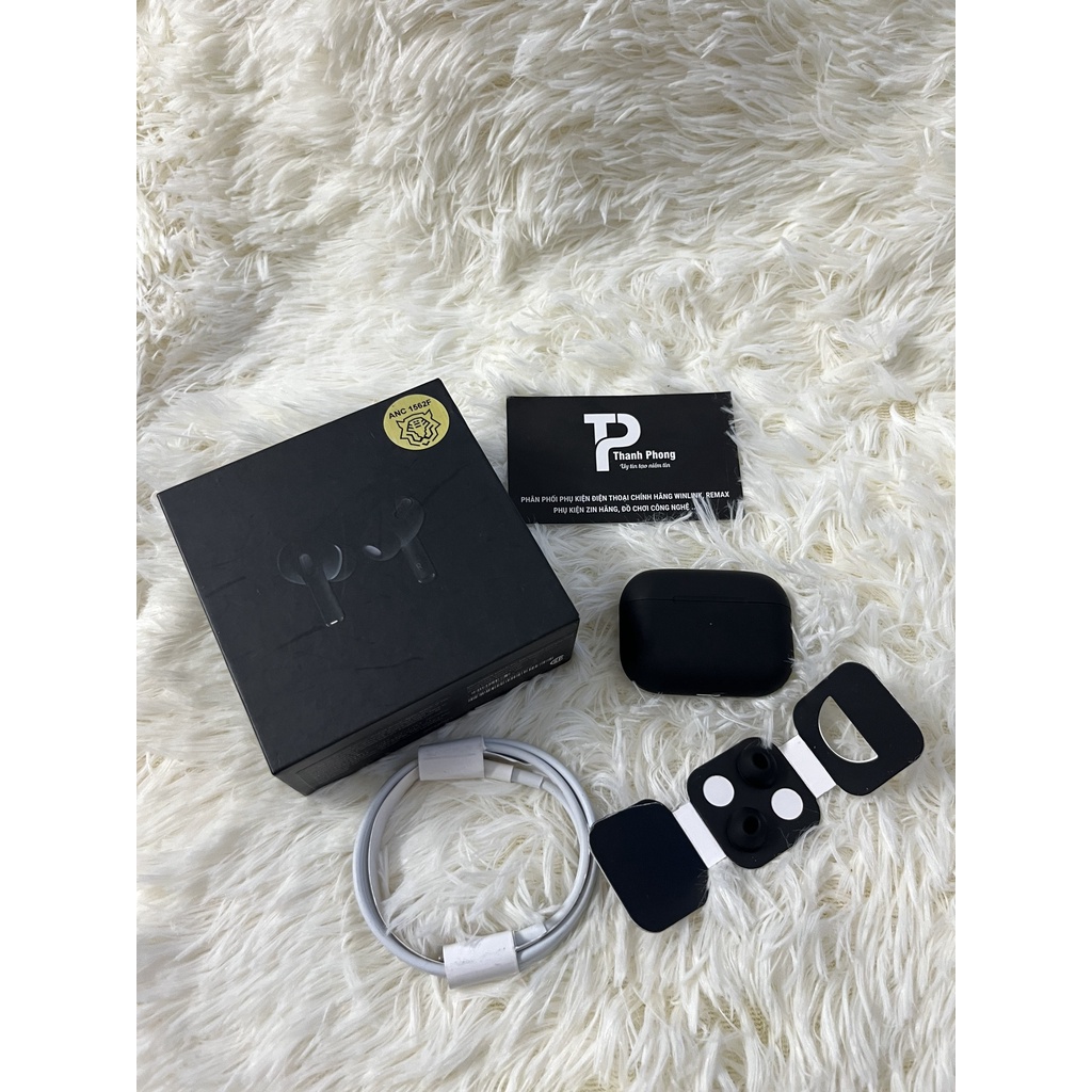 Tai nghe Bluetooth Pro đen nhám, âm thanh to, pass hay, pin trâu