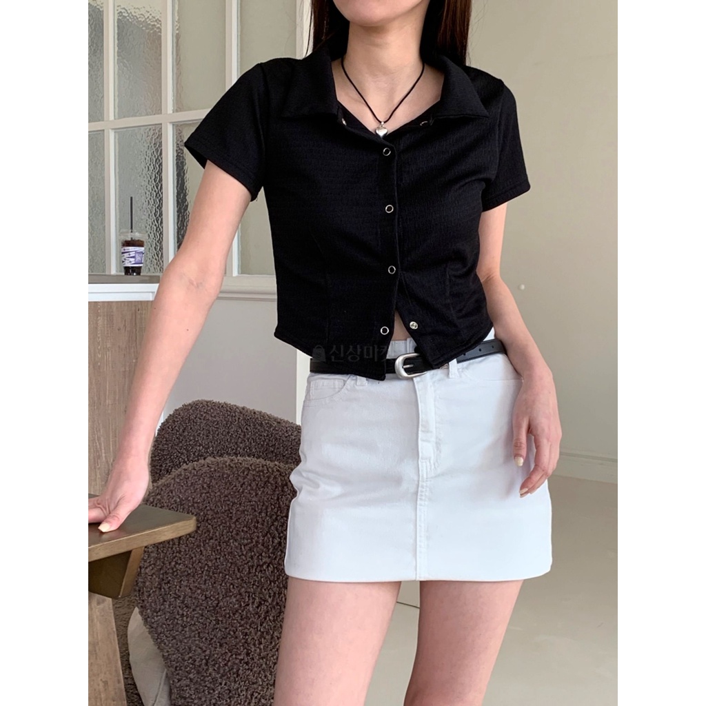 Áo Cardigan Ngắn Tay Xuyên Thấu Thiết Kế Đơn Giản