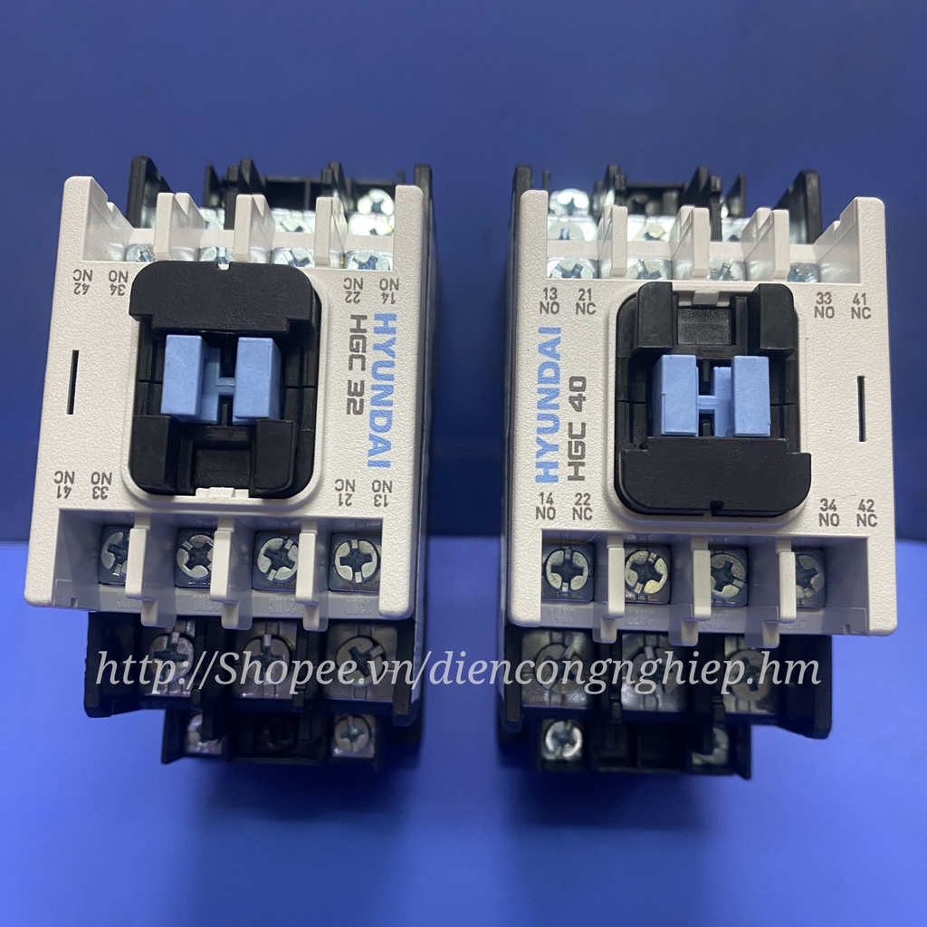 Contactor Khởi động từ 3 Pha Hyundai 32A, 40A - Hàng Chính Hãng, Hyundai 3P HGC-32/HGC-40