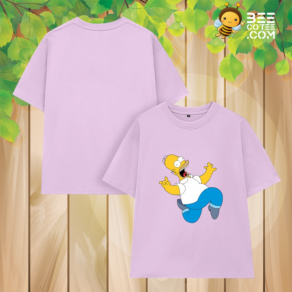 Áo thun form rộng unisex tay lỡ nhiều màu BEECO TEE - SIMPSON 14