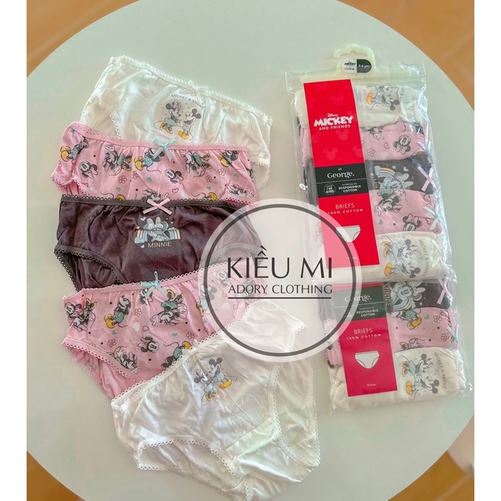 Set 5 quần chip bé gái auth geo uk