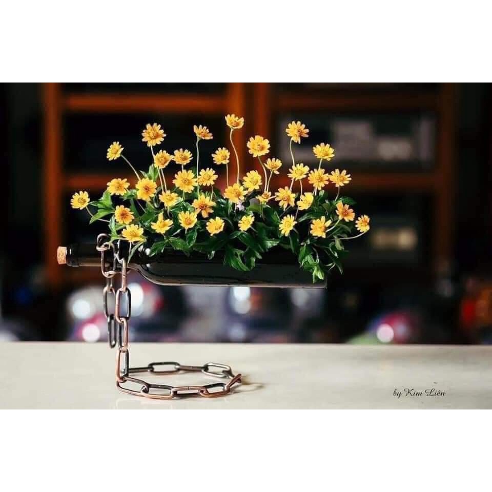 Lọ Hoa hình chai dây xích