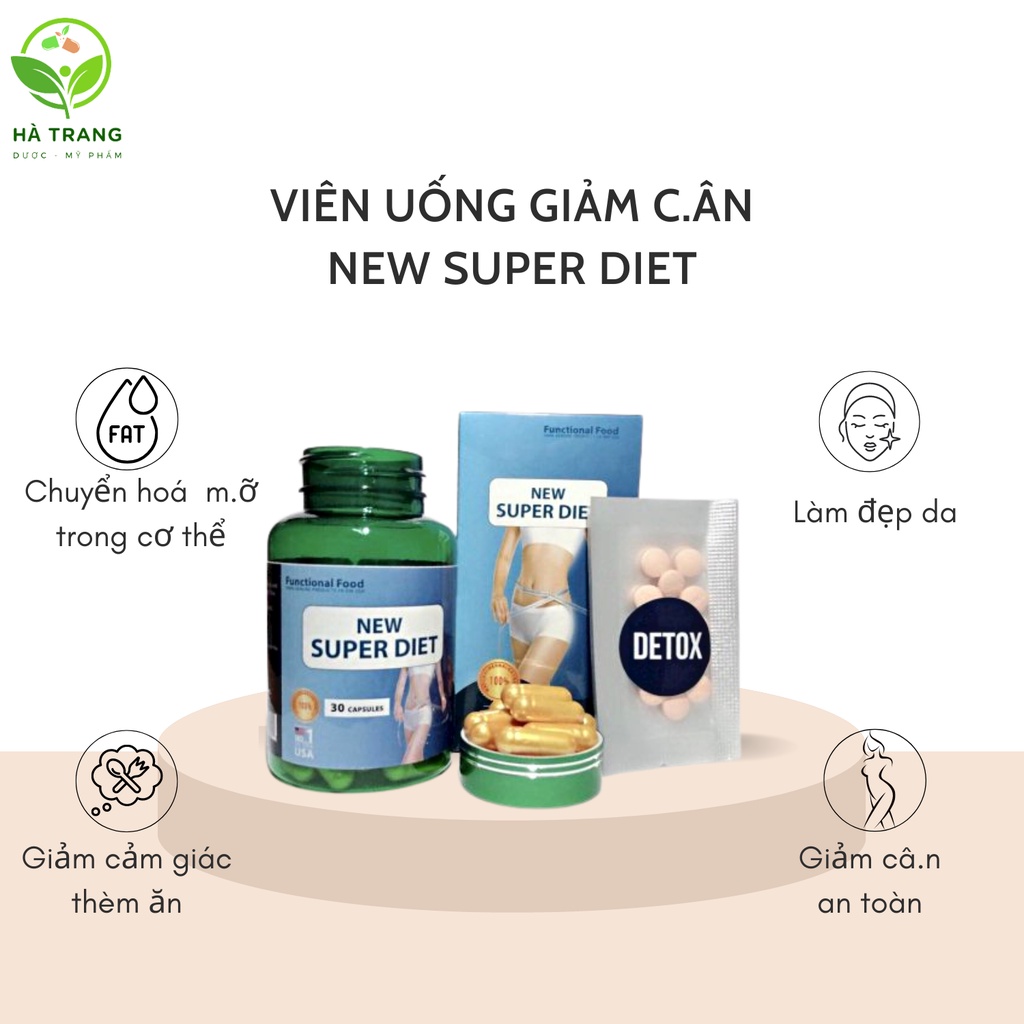 Giảm Cân nhanh-An toàn-Hiệu quả New Super Diet USA
