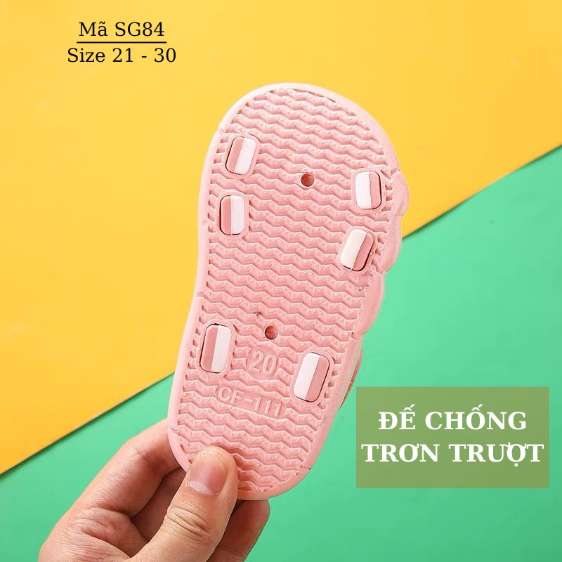Sandal bé gái nhựa dẻo Quảng Châu cao cấp êm nhẹ chống trơn trượt 2 3 4 tuổi LIMIBABY cho trẻ em đi học đi chơi hè SG84