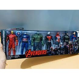 Đồ chơi siêu nhân 7 anh hùng có khớp có đèn giúp bé chơi vui hơn, Do choi sieu nhan anh hung avenger co den