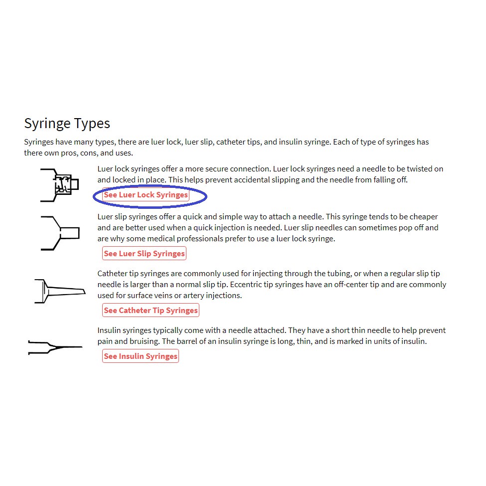 Xilanh luer lock 1ml dùng cho mọi đầu kim