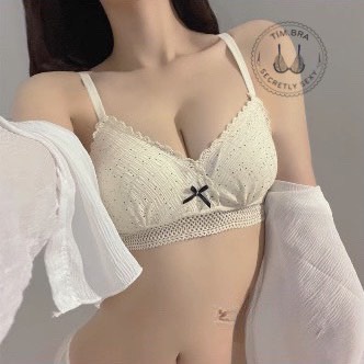 Set Áo bra kèm quần lót mỏng cao cấp, Áo lót ngực Tím Bra nữ chất vải thoáng khí thấm hút mồ hôi M1