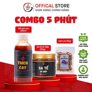  Combo 5 Phút - Sa tế sò điệp 250g Sốt gỏi cay 250ml Hành phi tách dầu 80g Thích Cay CB-5P662206 