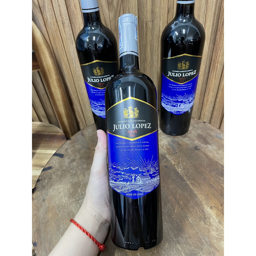 [Nhập Khẩu Chính Hãng] Vang Chile Julio Lopez Syrah 750ml