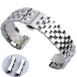 Dây đồng hồ thép không gỉ inox 316 model 04 kiểu khóa bấm chống han gỉ (18mm 20mm 22mm)