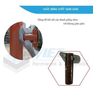 Chốt giàn giáo - Chốt khóa chéo giàn giáo, chốt dàn giáo an toàn