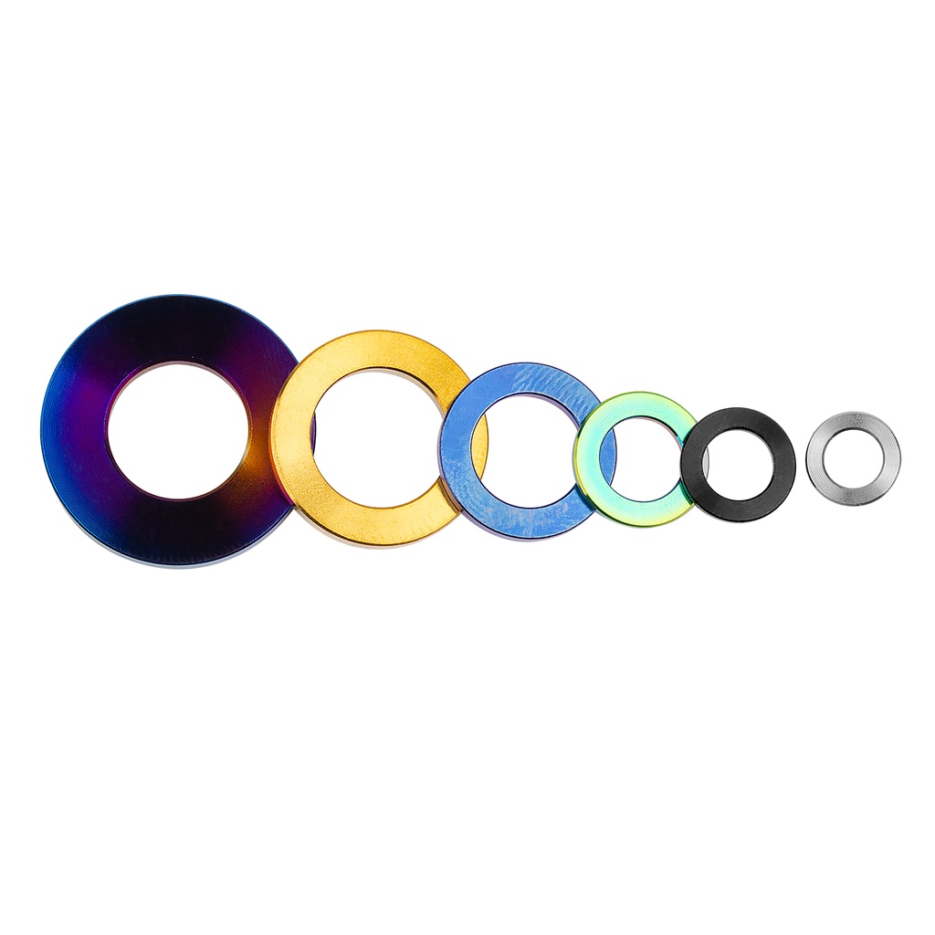 Vòng Đệm M4 M5 M6 M7 M8 M10 DIN912 Bằng Hợp Kim Titan Cho Xe Đạp Xe Máy Gr5