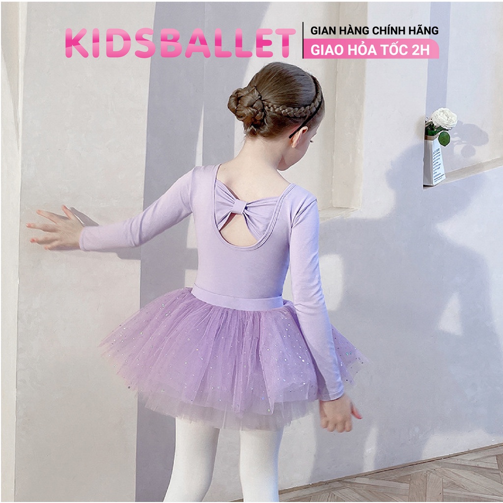 Váy Múa Ba Lê Cộc Tay Dài Tay Kidsballet Đầm Múa Cho Bé Váy Múa Trẻ Em Váy Múa Cho Bé Váy Múa Bale
