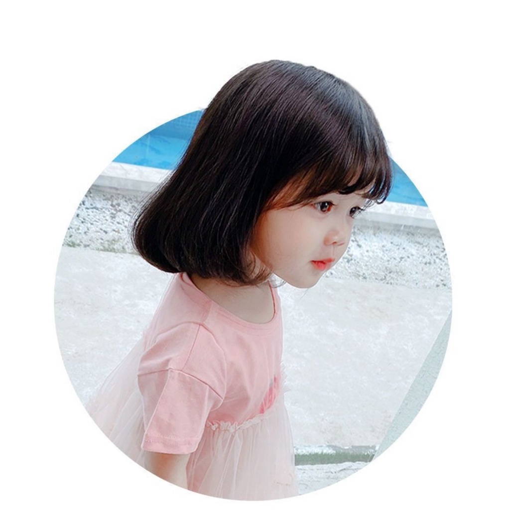 Bộ tóc giả dài nguyên đầu cho bé gái