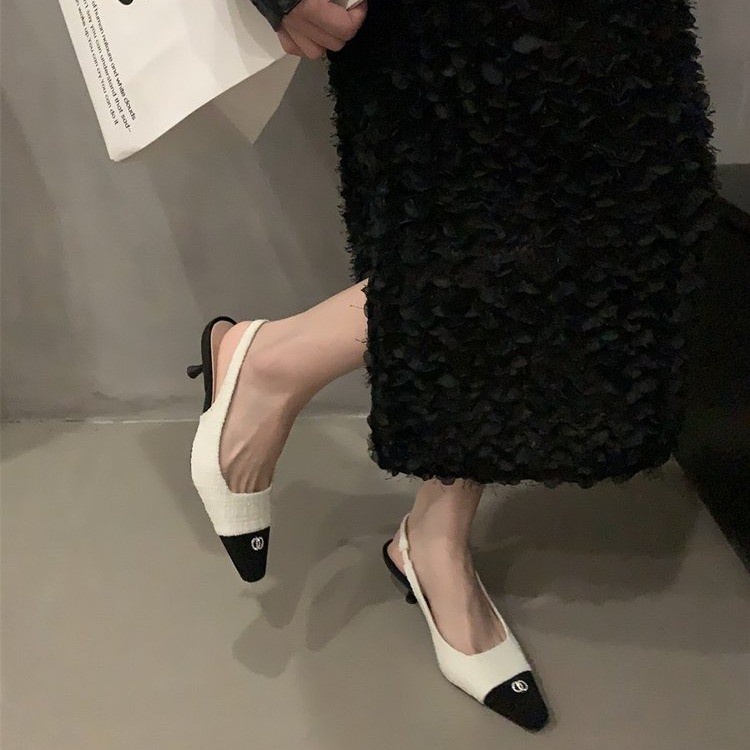 Giày Cao Gót Mũi Nhọn Màu Sắc Thời Trang Size 35-40 Cho Nữ