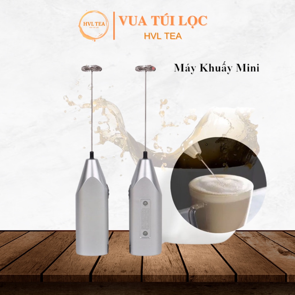 Máy khuấy mini tạo bọt, đánh cafe, đánh sữa tạo bọt di động cầm tay - HVL TEA